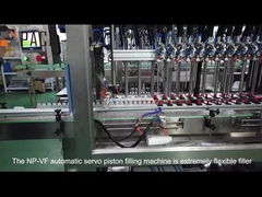 أوتوماتيك سيرفو موتور plc التحكم 50ml-500ml زجاجة بلاستيكية للحيوانات الأليفة غسل اليد آلة ملء