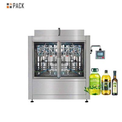 Npack أوتوماتيكي 2/4/6/8/10 الرؤوس خطية زيت صالح للأكل زجاجة ملء زيت حزمة آلة